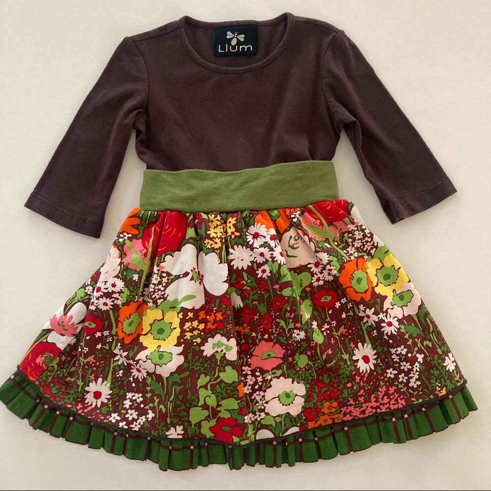 Llum Baby Girl 12-18 Months Floral Dress Fall